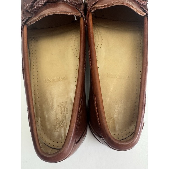 Allen Edmonds Woodstock Brown Kiltie Slip On Loafers Dress Casual Shoes 11.5 D